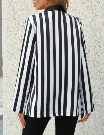 Blazer SHEIN, alb/negru
