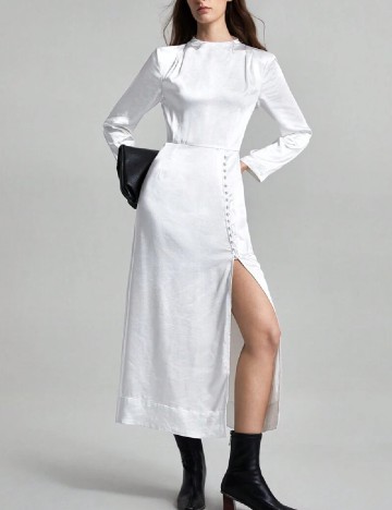 
						Rochie lunga SHEIN, alb