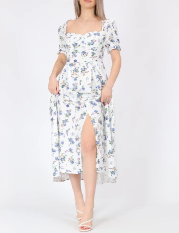 Rochie medie SHEIN, alb