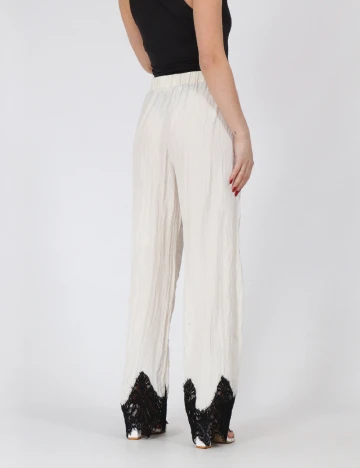 Pantaloni Vero Moda, ecru Alb