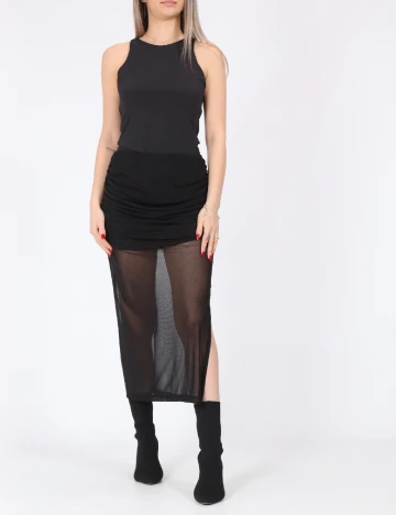 Fusta Noisy May, negru Negru