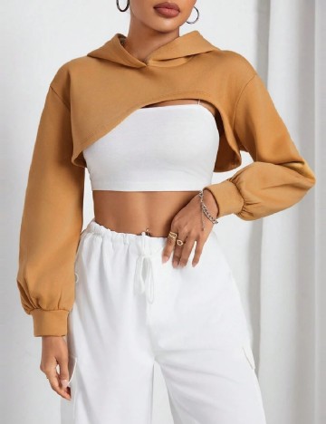 Top SHEIN, maro deschis