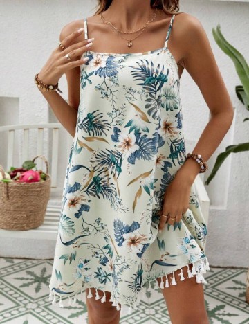 Rochie scurta SHEIN, crem