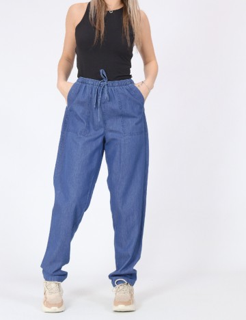 Pantaloni Jacqueline de Yong, albastru