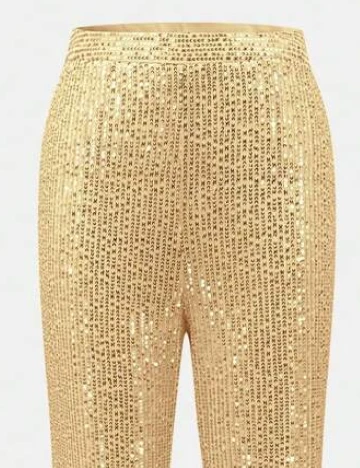 Pantaloni SHEIN, auriu Galben