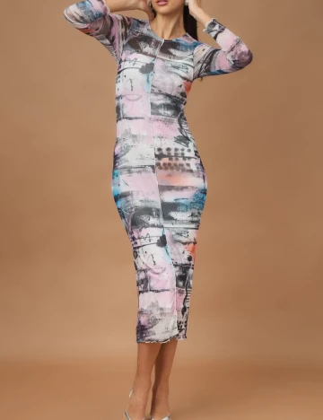 Rochie medie Noisy May, mix culori