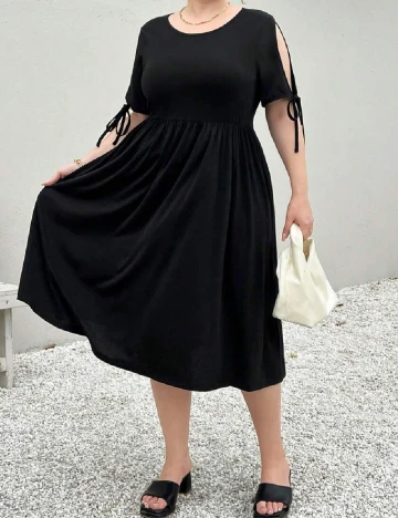 Rochie medie SHEIN CURVE, negru Negru