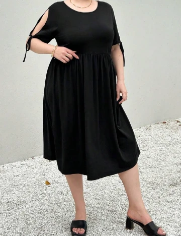 Rochie medie SHEIN CURVE, negru Negru