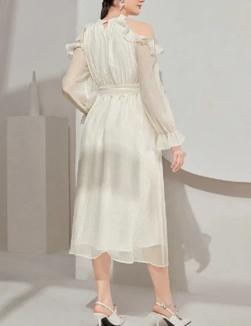 Rochie medie SHEIN, crem