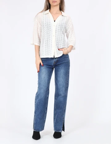 Bluza Pieces, alb