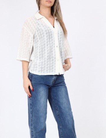 Bluza Pieces, alb