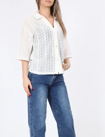 Bluza Pieces, alb