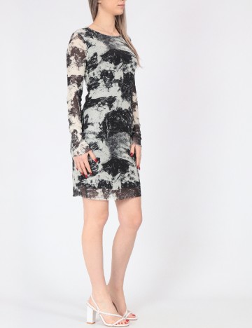 Rochie scurta Jacqueline de Yong, negru/crem