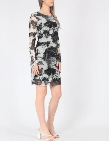 Rochie scurta Jacqueline de Yong, negru/crem