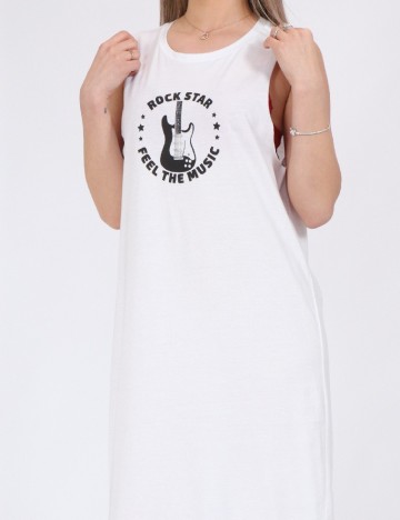 Rochie lunga Noisy May, alb