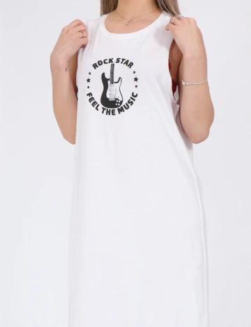 Rochie lunga Noisy May, alb