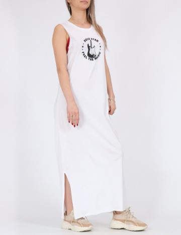 Rochie lunga Noisy May, alb