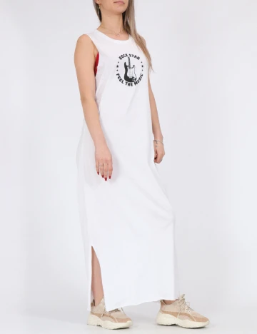 Rochie lunga Noisy May, alb