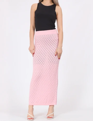 Fusta Vero Moda, roz Roz