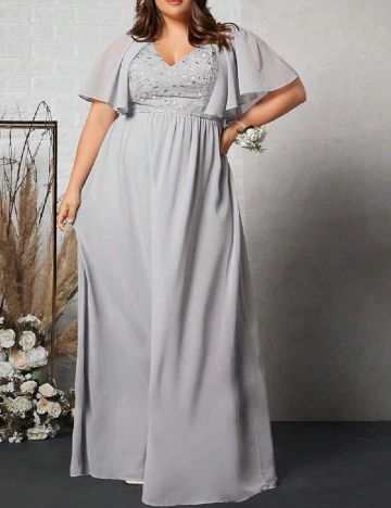 Rochie lunga SHEIN CURVE, gri