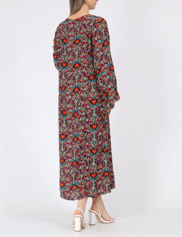 Rochie lunga Pieces, mix culori