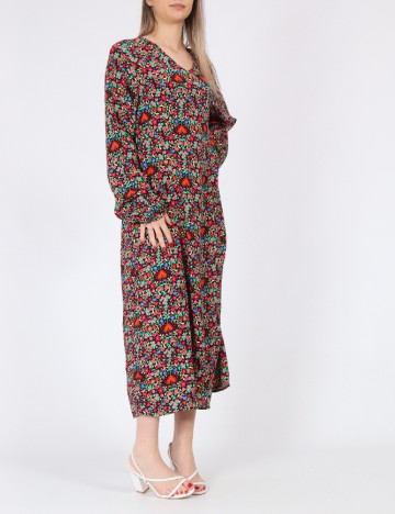 Rochie lunga Pieces, mix culori