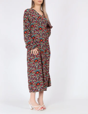 Rochie lunga Pieces, mix culori