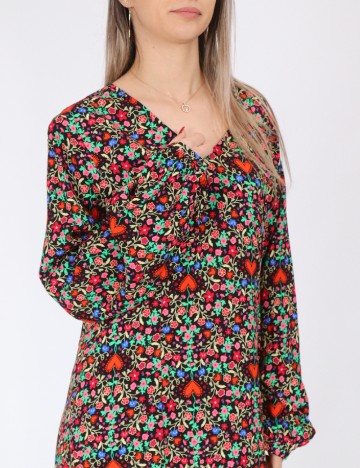 Rochie lunga Pieces, mix culori