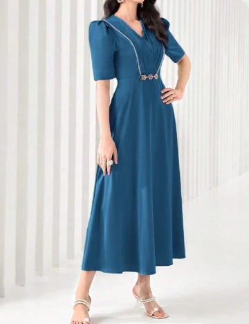 Rochie lunga SHEIN, turcoaz Albastru