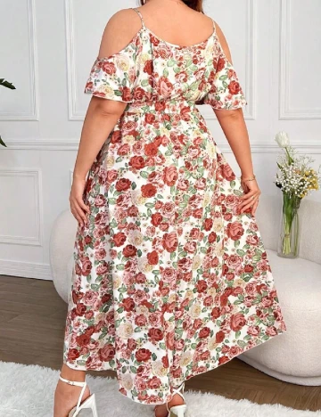Rochie medie SHEIN CURVE, floral print