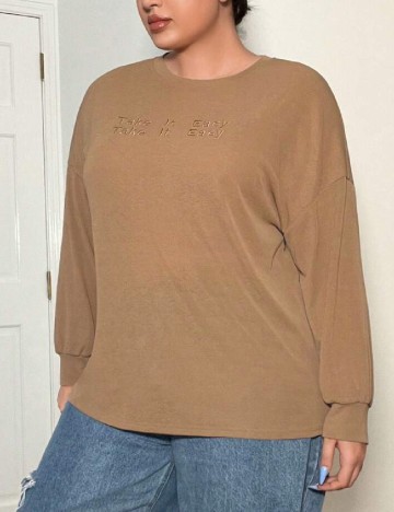 Bluza SHEIN CURVE, maro