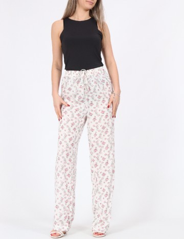 
						Pantaloni Pieces, floral print