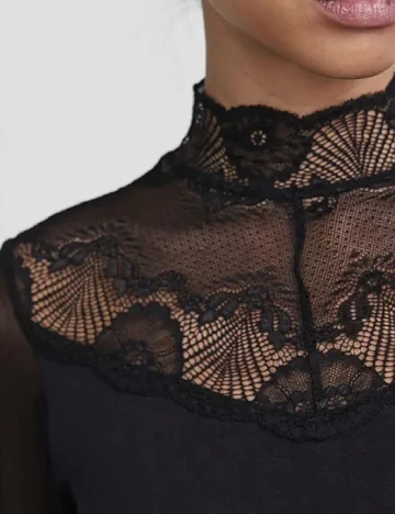 Bluza Pieces, negru