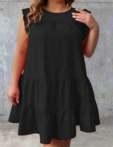 Rochie scurta SHEIN CURVE, negru