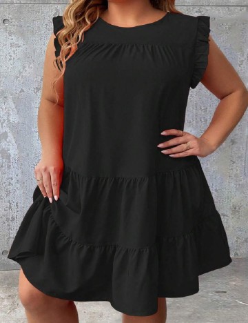 Rochie scurta SHEIN CURVE, negru