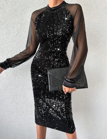 Rochie medie SHEIN, negru