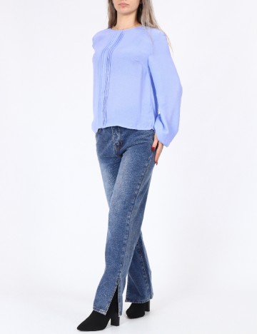 Bluza Pieces, albastru