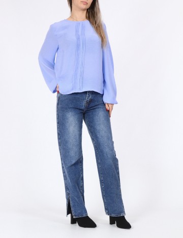 Bluza Pieces, albastru