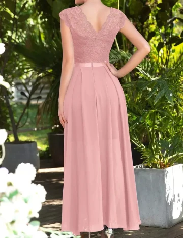 Rochie lunga Miusol, roz