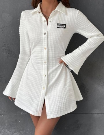 Rochie scurta SHEIN, alb