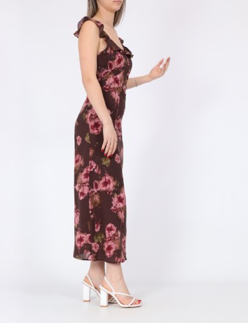 Rochie medie Dazy, maro