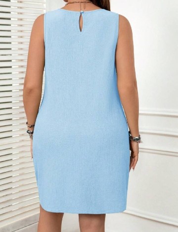 Rochie scurta SHEIN CURVE, albastru