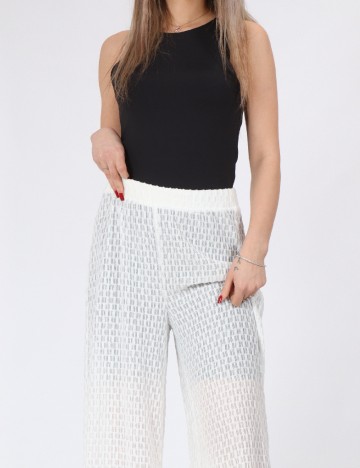 Pantaloni Vero Moda, alb