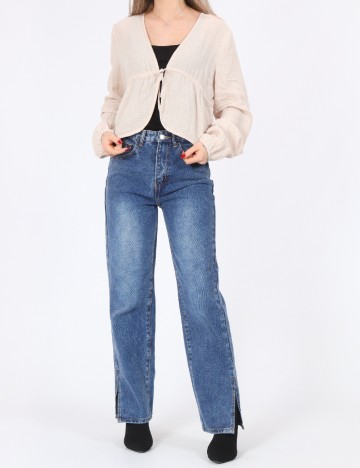 
						Bluza Pieces, crem