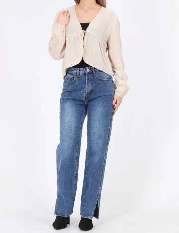 Bluza Pieces, crem