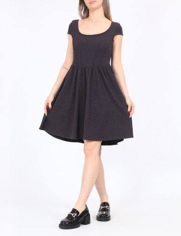 Rochie scurta Noisy May, gri inchis