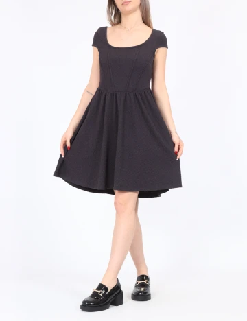 Rochie scurta Noisy May, gri inchis