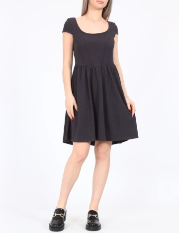Rochie scurta Noisy May, gri inchis