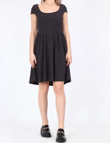 Rochie scurta Noisy May, gri inchis