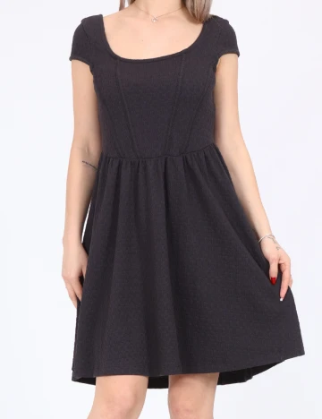 Rochie scurta Noisy May, gri inchis